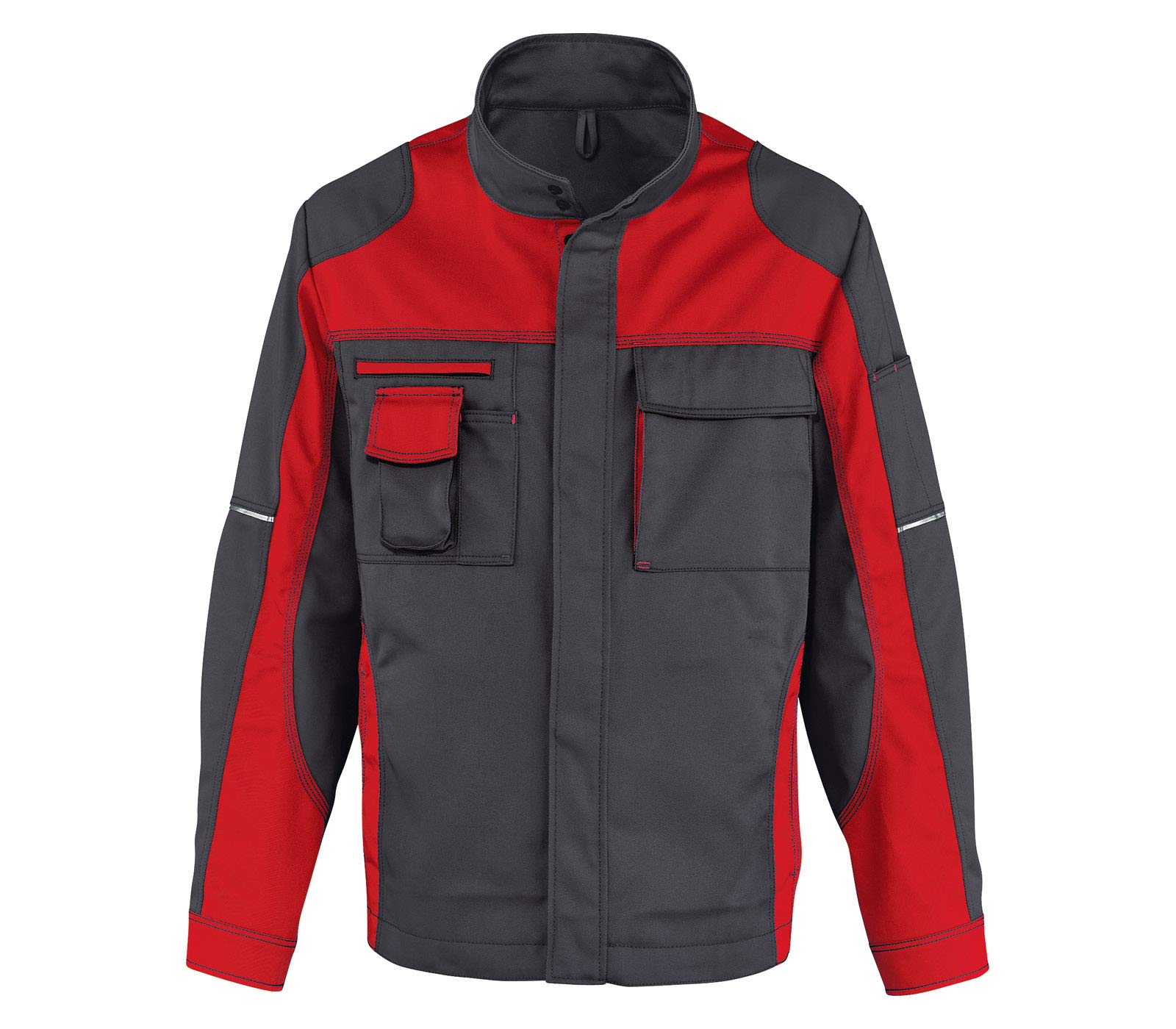 Kubler 10453315-9755-94 Size 94 "Classiq Image Vision" Jacket - Anthracite/Red