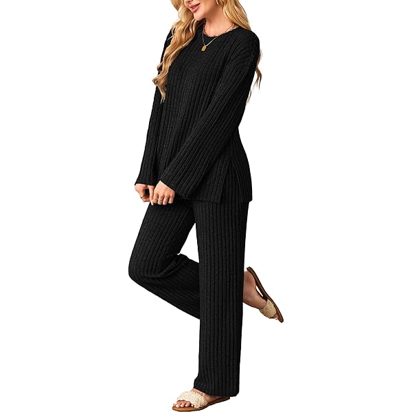 Yeshire Women's 2-Piece Pajama Set - Turtleneck Pullover & Pants Loungewear, Polyester Spandex Tracksuit - View #13