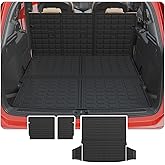 Thinzyou Cargo Mat Compatible with 2023 2024 2025 2026 Mazda CX50 Trunk Mat Trunk Liner Cargo Liner TPE All Weather Back Seat Cover Protector 2024 CX-50 Accessories (Trunk Mat+Backrest Mats)