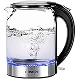 COSORI Electric Speed-Boil Kettle, 1.7L Water Boiler (BPA Free) Auto Shut-Off&Boil-Dry Protection, LED Indicator Inner Lid & 