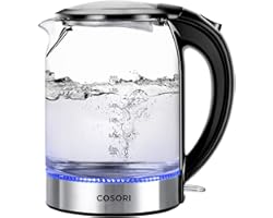 COSORI Electric Speed-Boil Kettle, 1.7L Water Boiler (BPA Free) Auto Shut-Off&Boil-Dry Protection, LED Indicator Inner Lid & 