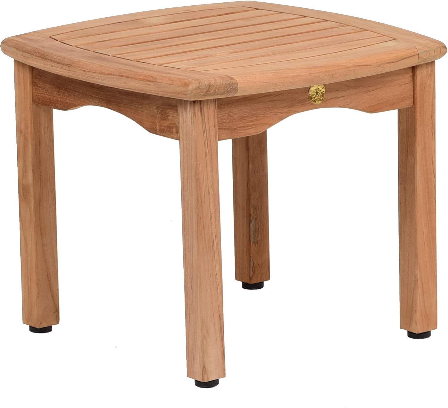 Amazon Com Amazonia Lincoln 1 Piece Outdoor Square Side Table Teak Wood Ideal For Patio And Indoors 20 X 20 Furniture Decor