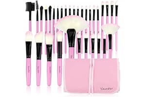DAXSTAR Makeup Brushes Set, 32 pcs Kabuki Make up Brushes Foundation Blending Eyeliner Face Powder Contour Cream Cosmetic brush Kit with the bag