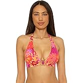 BECCA Women's Copacabana Halter Bikini Top, Adjustable, Tie Back, Swimwear Separates