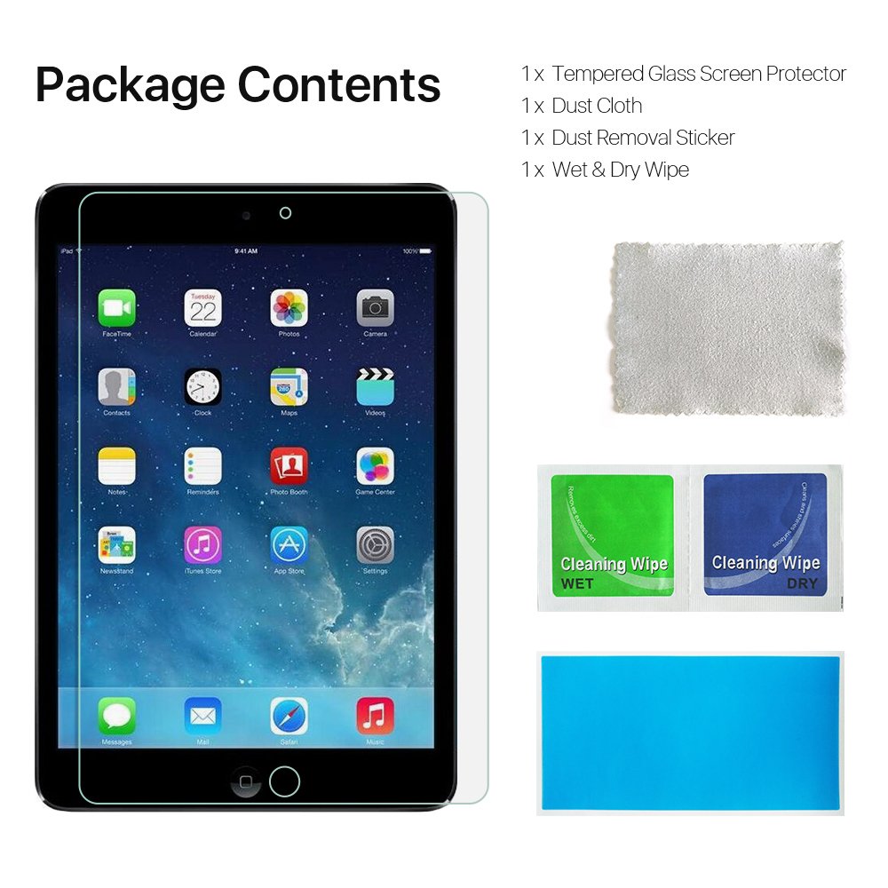 Tembin iPad 2, 3, 4 Screen Protector Glass, 9.7\