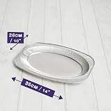MATANA 20 Large Aluminium Foil Trays 14 inch Raised Edge Reusable Buffet view 5