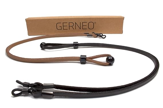 GERNEO - DAS ORIGINAL - Premium Brillenband Leder aus hochwertiger PU