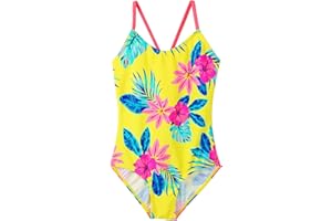 BAOHULU Girls One Piece Swimsuits UPF 50+ Beach Bathing Suit Little Kids Cute Quick Dry Swimwear 3-11 Years