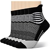 IRAMY Compression Ankle Support Socks Women Coolmax Wicking Cushioned Athletic Plantar Fasciitis Relief 2/3/4 Pairs