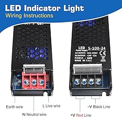 PZETCEIR LED Driver 24V 100W 4.1A Slim LED Power