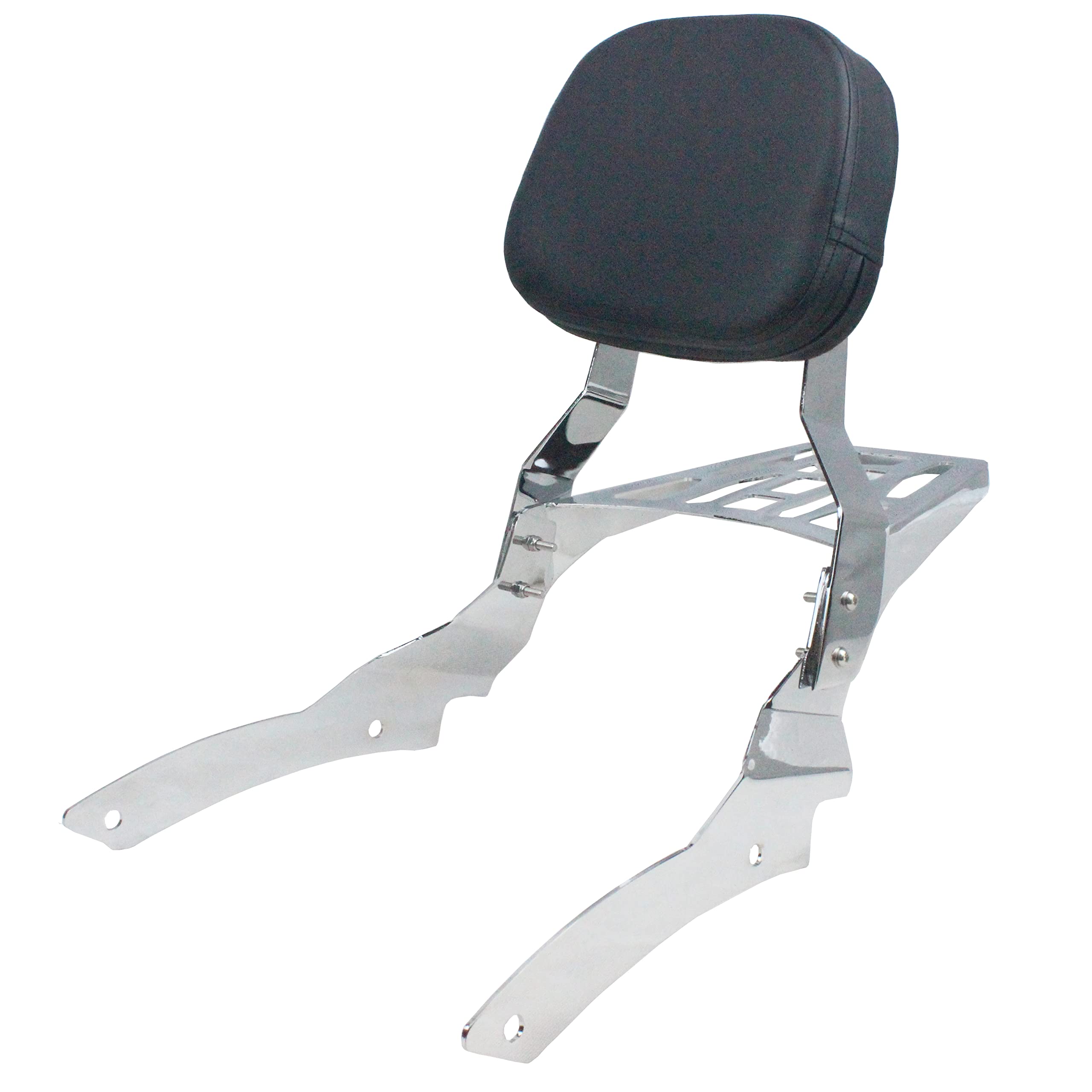 Photo 1 of YHMOTO Motorcycle Sissy Bar Backrest with Luggage Rack For Yamaha VStar 650 400 DS650 Classic DS400 V star 1996-2017 (Style B-Chrome)