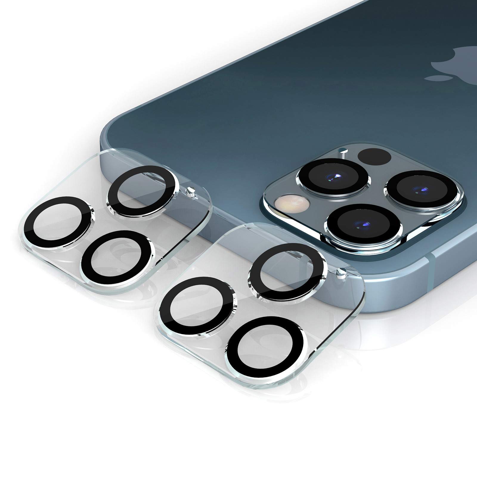 PAKESI, 3Pack Compatible with iPhone 12 Pro Max Camera Lens Protector, 9H Hardness, Case Friendly, Anti-Scratch, Tempered Glass iPhone 12 Pro Max Camera Lens Protector - 6.7 inch