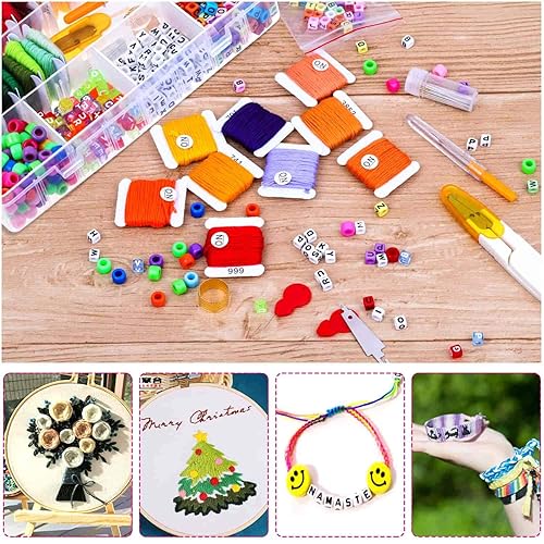 Bracelet Making Kit, Shynek 36 Colors Embroidery Floss Friendship