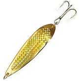 Crocodile Spoons 1oz, 6 Pcs, Gold Yellowtail Color with Treble Hooks Rigged | Saltwater &amp; Freshwater Casting, Durable Gold Finish, Halibut, Barracuda, Tuna &amp; More