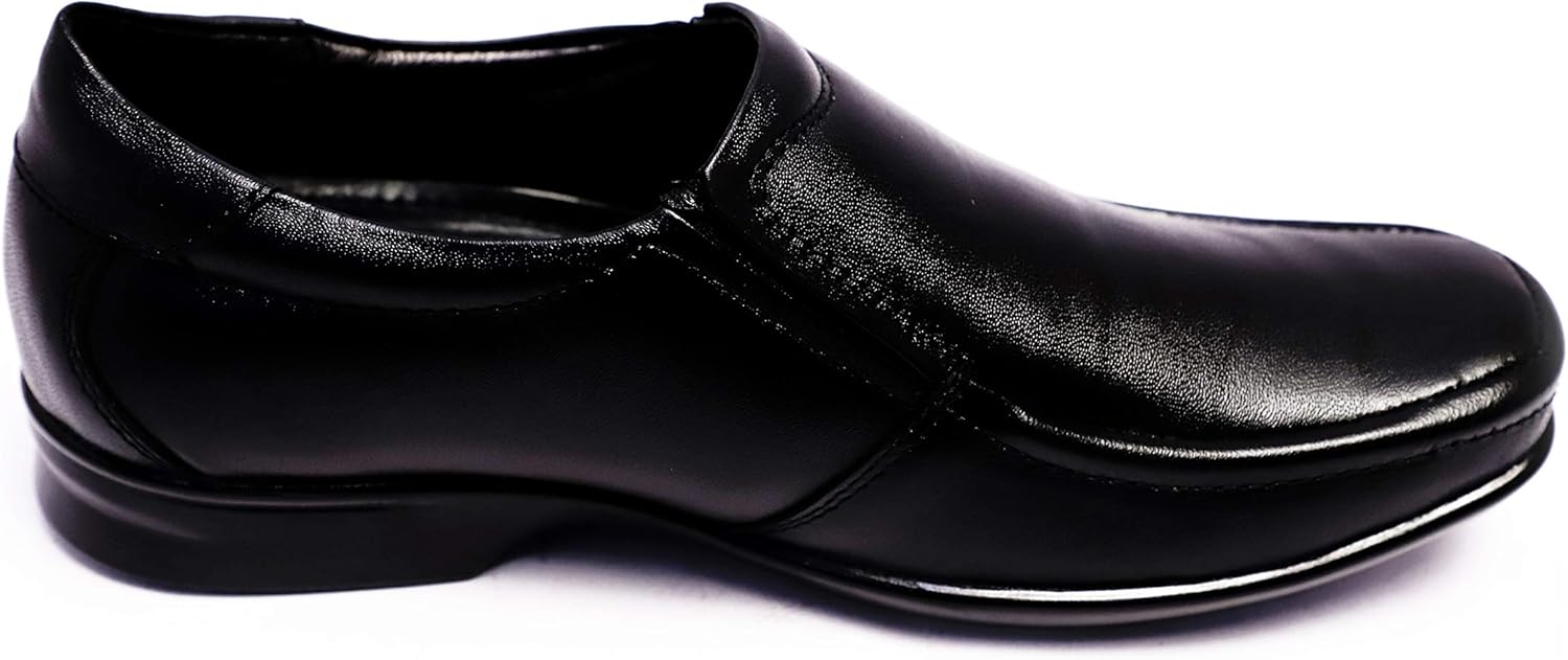 Buy Mocha Black Leather Shoe 5015 at Amazon.in