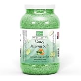 BeBeauty Cucumber Melon Honey Mineral Salt 1 Gallon | Exfoliate &amp; Revitalize, Fresh Cucumber Melon Fragrance, Spa-Like Experience