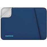 RAINYEAR Laptop Sleeve Case with Front Pocket, 15.6 Inch Protective Portable Case Briefcase Handbag Laptop Carrying Bag Cover Compatible for HP, Dell, Asus, Lenovo, Notebook, Navy Blue