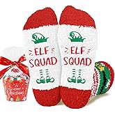HAPPYPOP Kids Christmas Socks Gift - Little Elf Socks Xmas Stocking Stuffers for Boys Girls