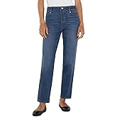 Liverpool Womens Gia Glider Pull-on Mid-Rise Slim Dual Fx Denim