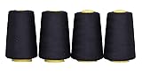 Mandala Crafts 4 Pack of Serger Threads Cones