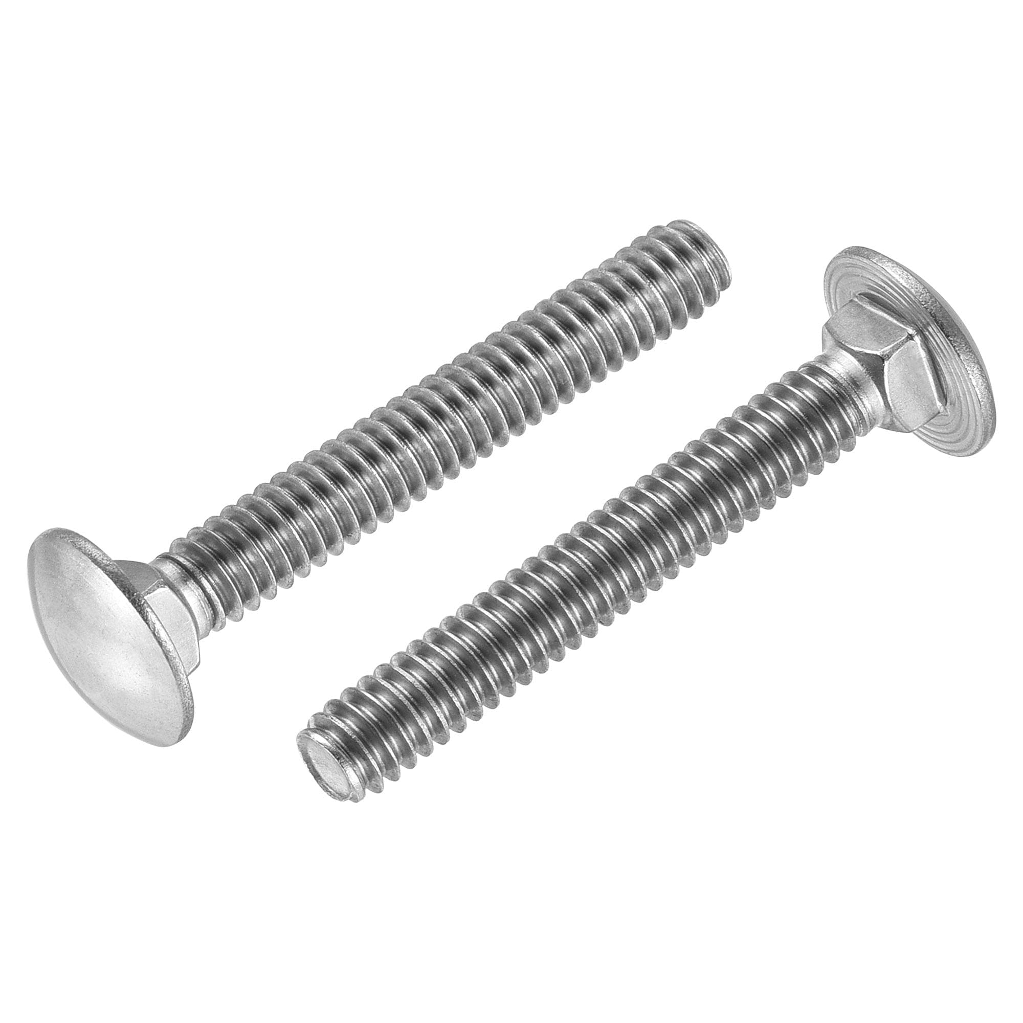 sourcing map 1/4-20x1-3/4" Carriage Bolt Round Head Square Neck 304 Stainless Steel 25pcs