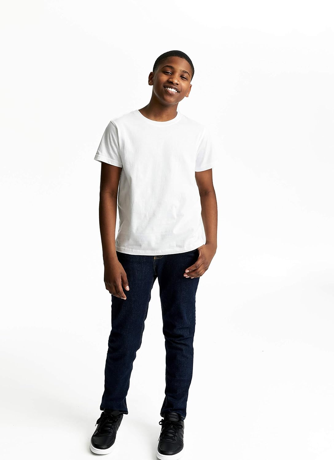 French Toast Boys' Short Sleeve Crewneck Tee: Clothing