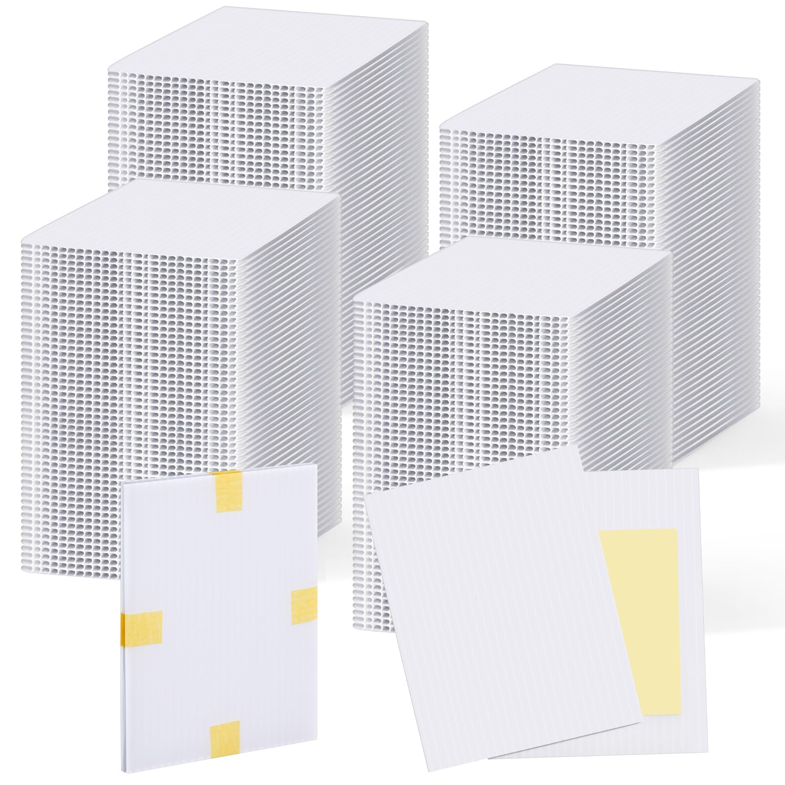 Photo 1 of Fuutreo 300 Pcs Trading Card Shipping Protectors 3.5'' x 4.5'' Trading Card Shipping Supplies Precut Plastic Inserts Mailer for Baseball Game Sports Packaging and Storage