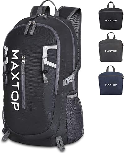 MAXTOP 50L Ultra Lightweight Packable Backback With Wet Pocket Foldable Rucksack