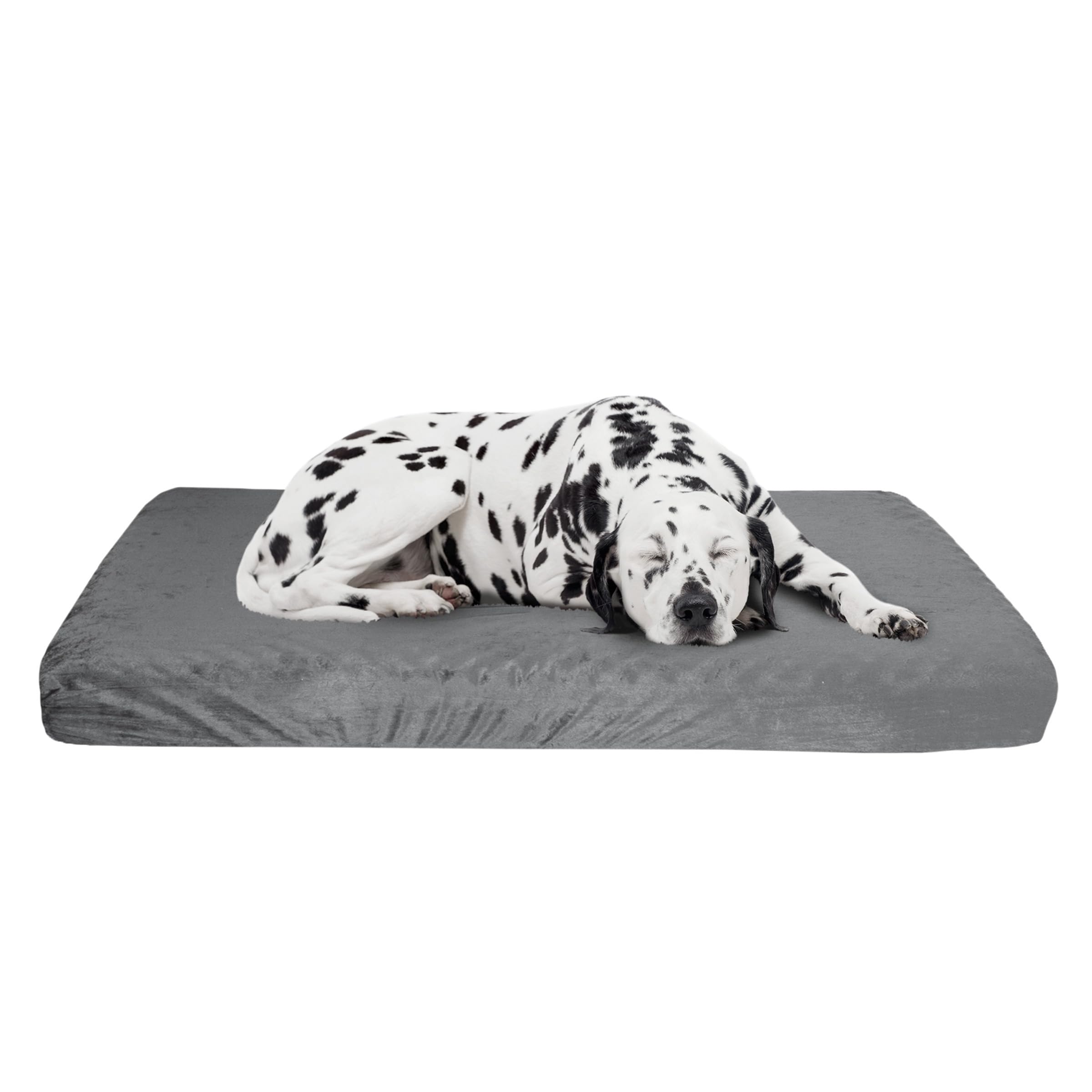 PETMAKER Orthopedic Pet Bed - Egg Crate and Memory Foam with Washable Cover 46x27x4 Gray