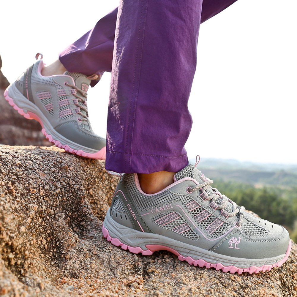 CAMEL CROWN Men/Womens Outdoor Hiking Shoes Breathable Walking Sneakers Lightweigh