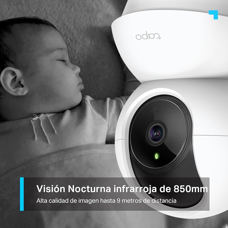 C210 - Cámara de Vigilancia WiFi Interior 360º, 2K 3MP, Detección IA
