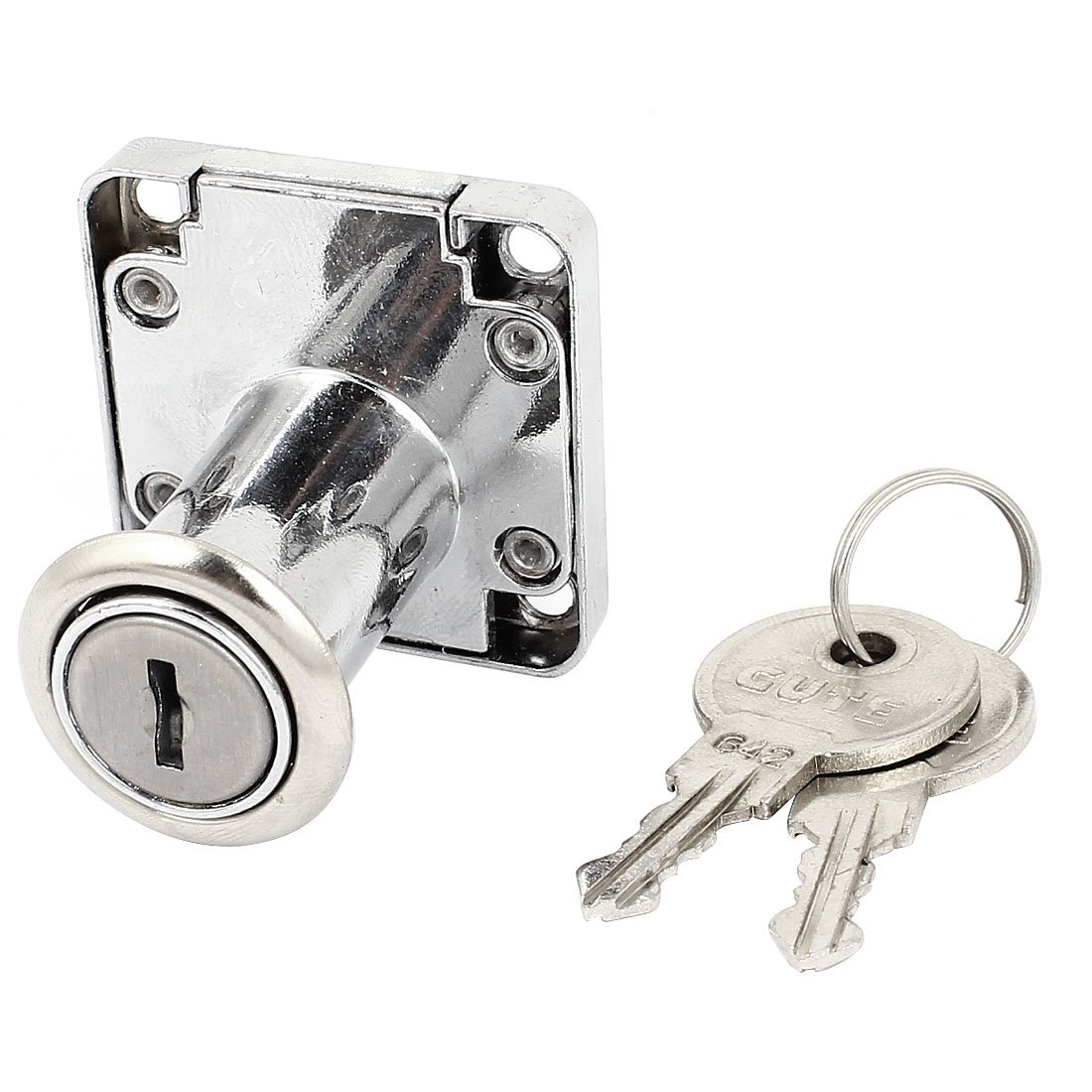 Sourcingmap 32mm High Cylinder Cupboard Cabinet Mailbox Drawer Safe Lock w 2 Keys