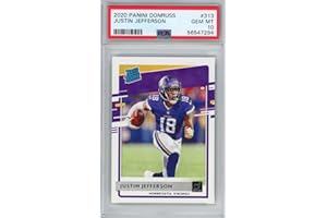 HOFSM.COM HALL OF FAME SPORTS MEMORABILIA Graded 2020 Panini Donruss Justin Jefferson #313 Rookie RC Football Card PSA 10 Gem Mint