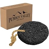 Pumice Stone for Feet - Natural Foot Scrubber for Dead Skin Callus Removal | Black Earth Lava Foot Pumice - Pedicure Exfoliation Tool for Heels and Palms - Dry Dead Skin Scrubbers for Health Foot Care