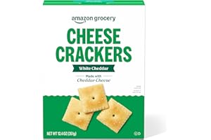 Amazon Brand – Happy Belly White Cheddar Cheese Cracker, 12.4 ounce (Pack of 1)