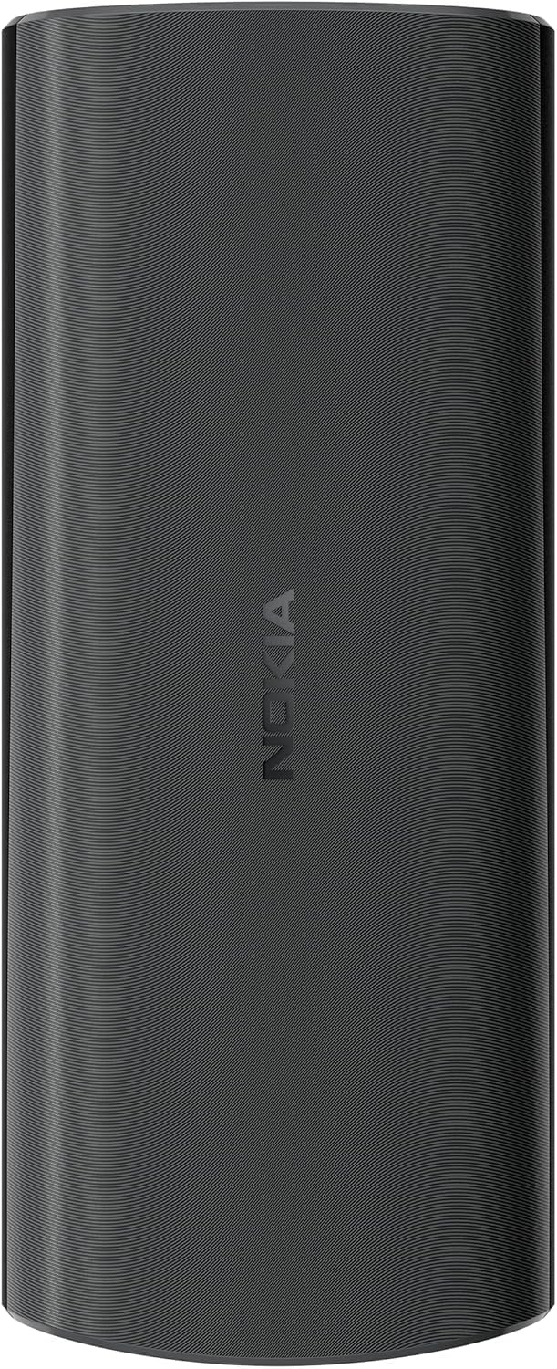 Nokia 105 4G Edition (2023) Feature Phone with Dual SIM, 1.8 Inch Display, 1450 mAh Battery, 48 MB RAM / 128 MB ROM, Expandable Memory, 3.5 mm Headphone Jack, FM Radio - Charcoal