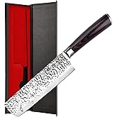 imarku Nakiri Knife, Razor Sharp 7 Inch Multipurpose Vegetable Kitchen Knife, High Carbon Stainless Steel Meat Cleaver, Gyutou Knife with Ergonomic Handle, Unique Gifts for Men and Women