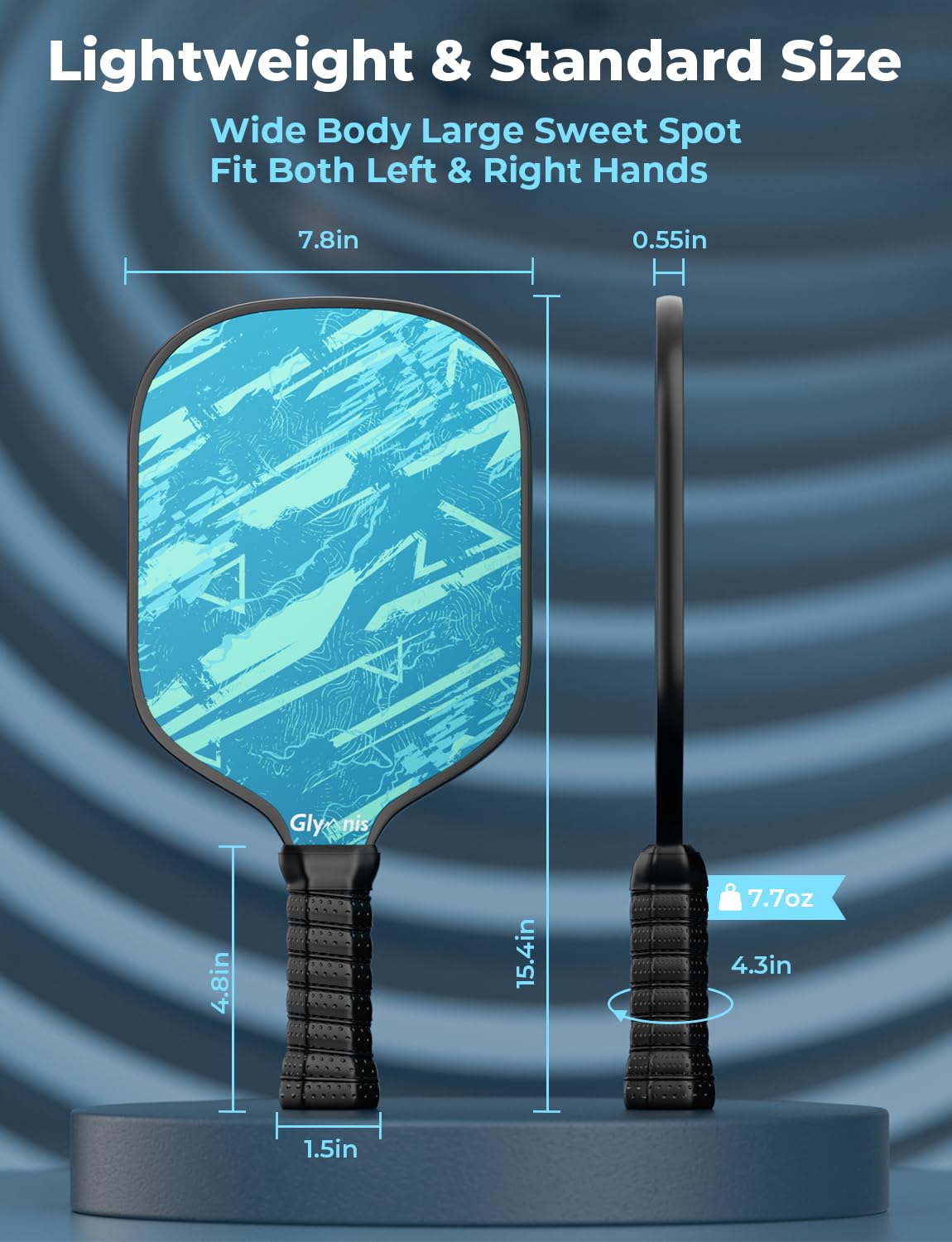 Pickleball Paddles Set of 2, Fiberglass Surface Pickleball Set Pickleball Rackets, Pickle Ball Paddle Set with 2 Paddles 4 Balls 1 Carrying Bag ​for Men Women Indoor Outdoor