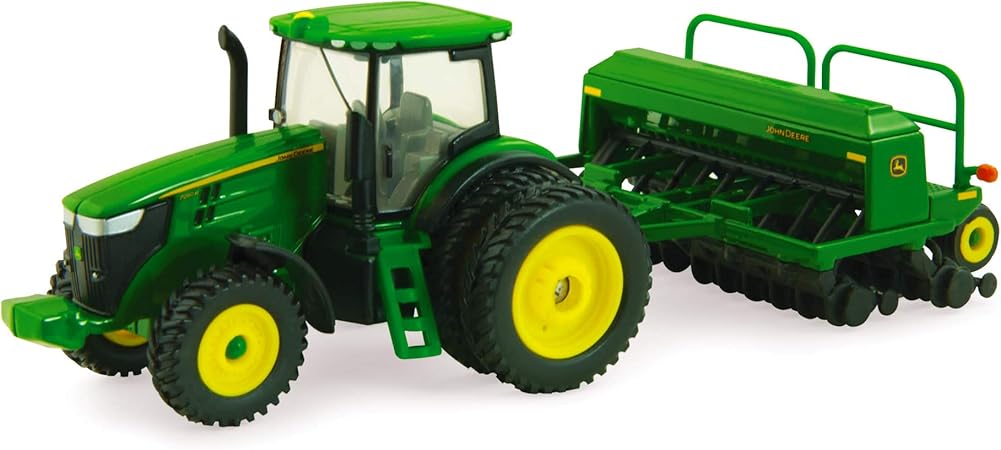 john deere tractor and drill toy
