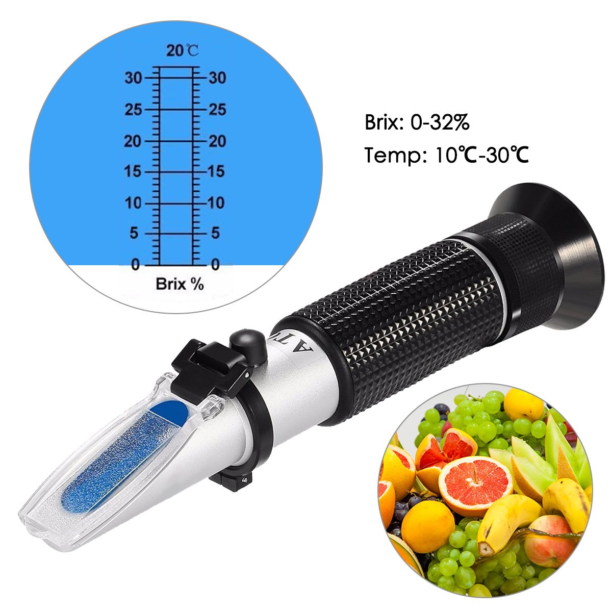 Brix Meter Refractometer, Gochange, Sugar Refractometer, Saccharimeter