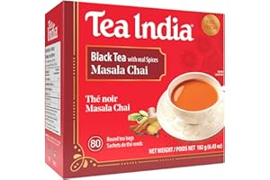 Tea India Masala Chai Tea Flavorful Blend Of Black Tea & Natural Ingredients Strong Full-Bodied Traditional Indian Caffeinate