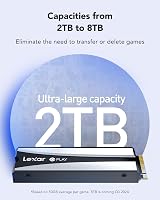 Lexar PLAY 2280 2TB PCIe 4x4 NVMe SSD with Heatsink for PS5 view 5