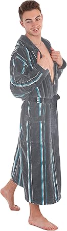 Stilia Albornoz Hombre De Ducha Algodón 100%, Capucha, Bolsillos Y