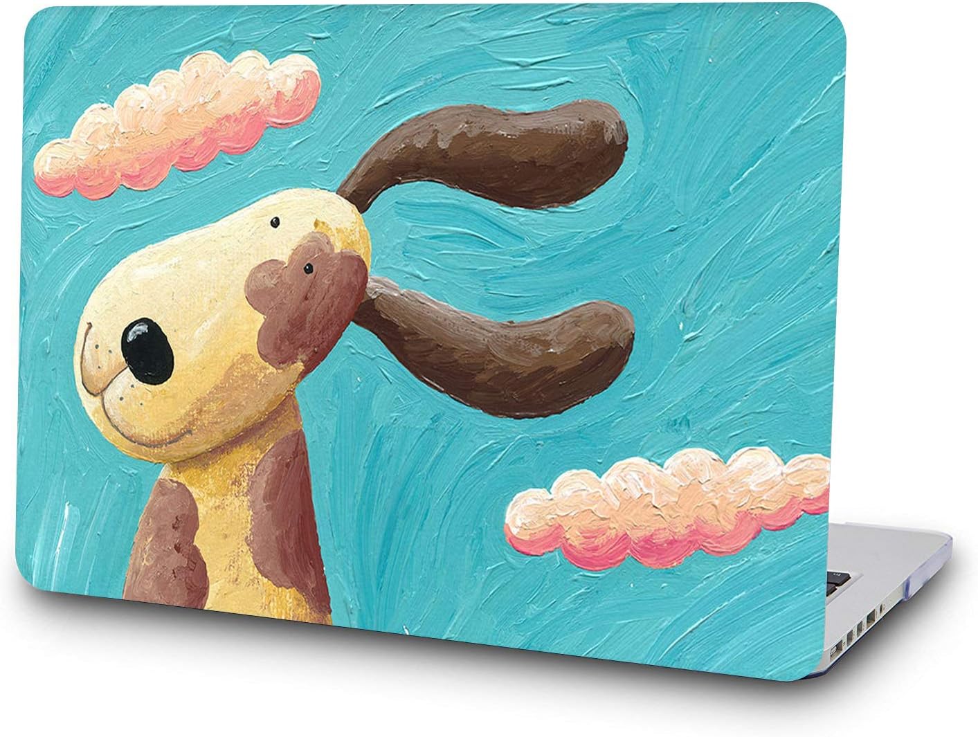 SAYA MacBook Pro 13 Inch Shell Case Cover 2019 2018 2017 2016 Release A1989 A1706 A1708,Rubber Coated Plastic Hard Shell Compatible Newest Mac Pro 13 Inch with/Without Touch Bar (Cute Rabbit)