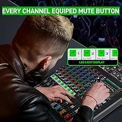 12-Channel Audio Mixer with 99 Sound Effects for