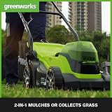 Greenworks 48V Cordless Lawnmower Twin Battery 36cm 40L Bag 210m² view 4