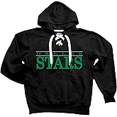 Blue 84 NHL unisex-adult Nhl Officially Licensed Lace Up Hockey Hooded Sweatshirt Logo