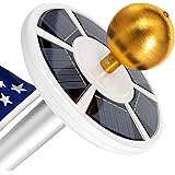 Solar Flag Pole Light, Lasts 2X Longer Than Competition, Super Bright Flag Pole Lights, 100% Flag Coverage, Fits Most Flag Po