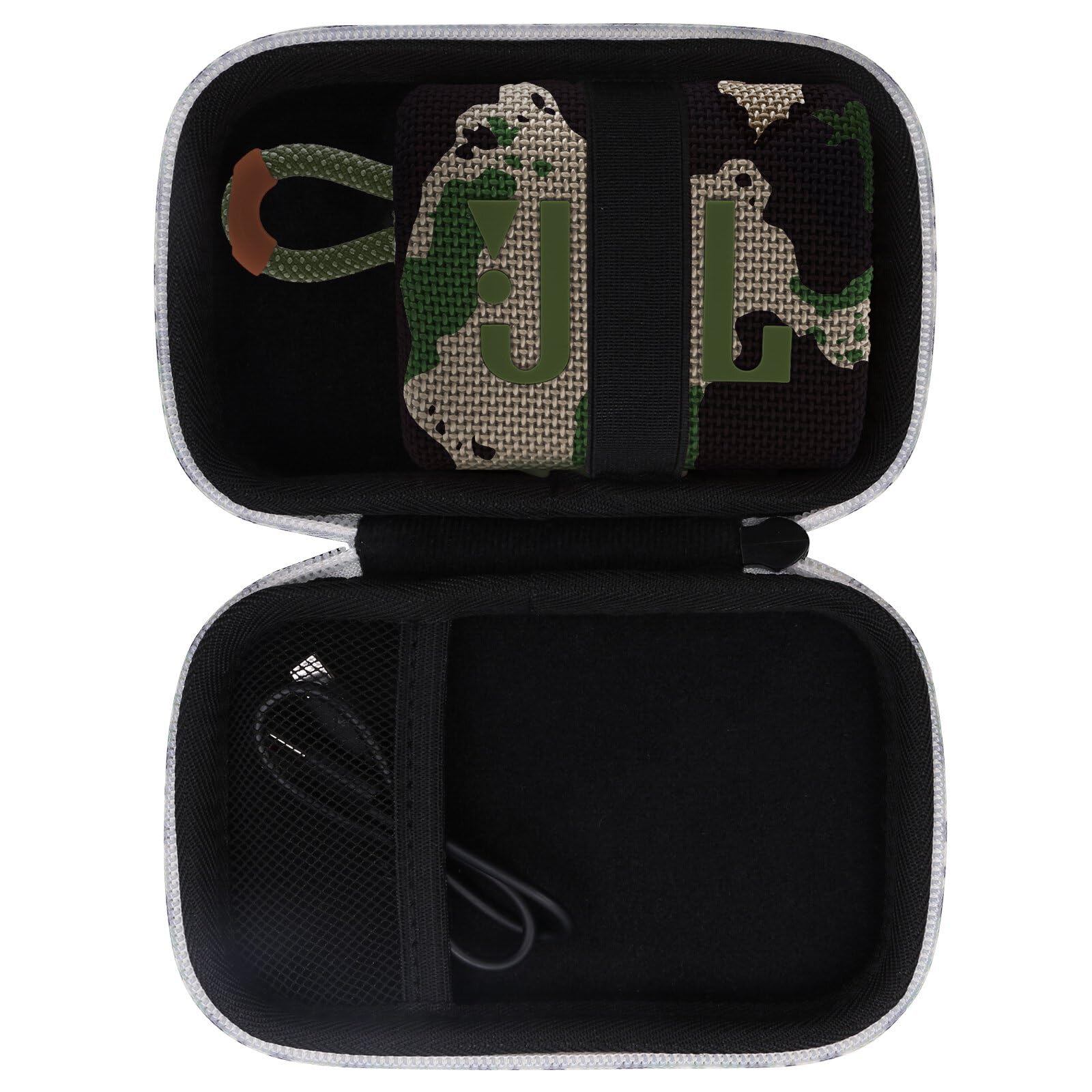 co2CREA Hard Carrying Travel Case for JBL GO 3 /Go 4 /GO 5 Ultra Portable Waterproof Bluetooth Speaker,(Case Only,Speaker not included)