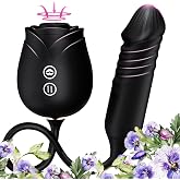 2026 Upgraded Version 2 in 1 Rose Adult Tool for Women Rose Toys Waterproof 10 Speed Roses Shape Sucker for Womens Couples Use to Bedroom Games P030